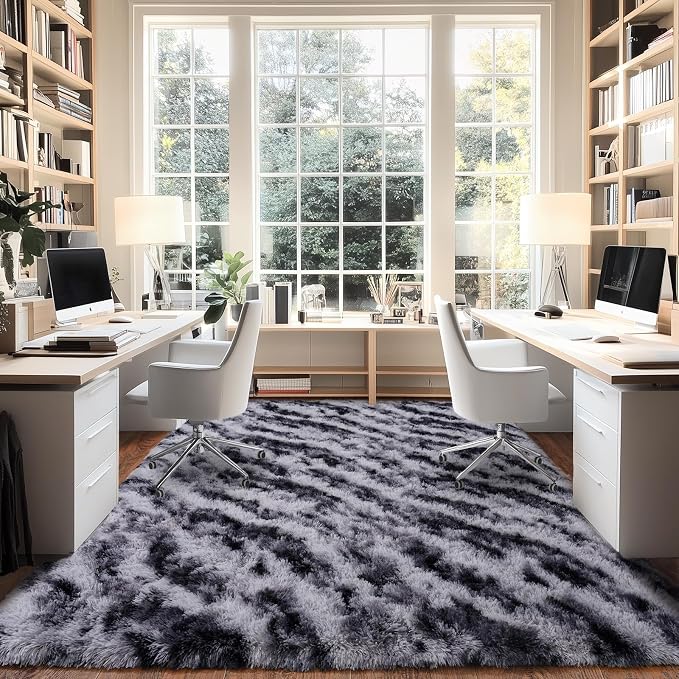 Shaggy Modern Shag Area Rug for Bedroom, Upgrade Non-Slip Plush Fluffy Carpet - Image 5