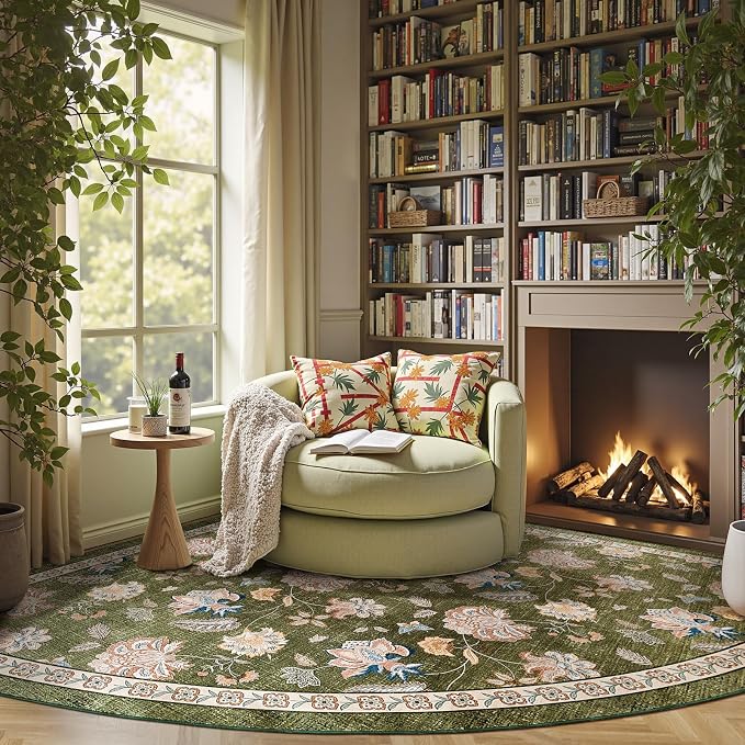 jinchan Elora Floral Corner Rug - Image 4