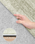 Art&Tuft Washable Rugs 9x12, Low Pile Area Rugs 9x12 Living Room - Image 7