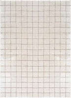 Livabliss x Our PNW Home Cascade Minimalist Grid Area Rug, Grid Ivory/Taupe - Image 4