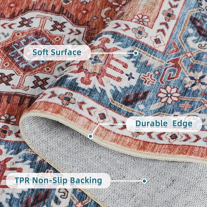 Dripex Vintage Washable Area Rug - Image 4