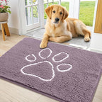 Smiry Dog Door Mat for Muddy Paws, Absorbent Dirt Trapper Non Slip Quick Dry by Smiry