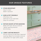 Washable Pink and Blue 7x9 Boho Rugs - Image 7