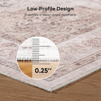 Marsail 5x7 Machine Washable Area Rug, Soft & Slip-Resistant Large Area Rug - Image 6