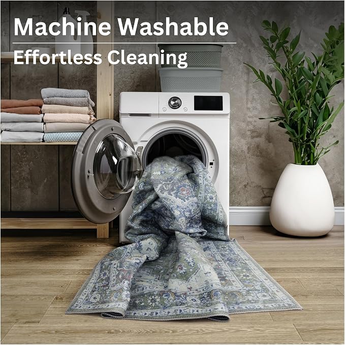 Bloom Rugs Washable Non-Slip 7 ft Runner - Image 9