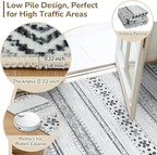 BESTSWEETIE 4x6 Area Rugs for Living Room Washable Moroccan Farmhouse Neutral - Image 3