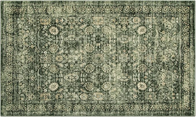 Morebes Vintage Throw Rugs, Boho 3x5 Washable Rug Non Slip, Soft Area Rug - Image 8