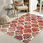 Lahome Moroccan 3x5 Rug for Bedroom, Washable Area Rugs Non-Slip Throw Entryway - Image 8