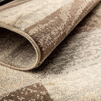 SUPERIOR Indoor Area Rug, Jute Backed, Modern Geometric Patchwork Floor Decor - Image 5