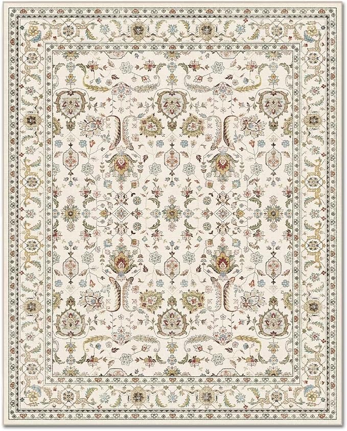 Washable 6x9 Area Rugs for Living Room, Boho Non-Slip Vintage Distress Large - Image 8