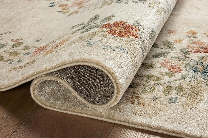 Loloi Rifle Paper Co. Laurel Collection LAU-01 Cream 2'-8" x 8' Runner Rug - Image 6