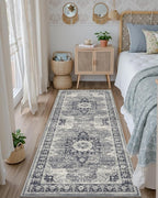 DEXI Hallway Runner Rug 3x10, Distressed Non Slip Runners Carpet, Boho Vintage - Image 6