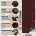 Ottomanson Mud Mat 2' x 2'7" Entryway Rug - Image 3
