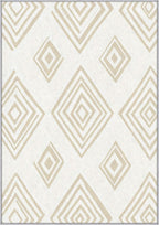 Washable 4x4 Modern Geometric Rug Living Room, Modern Geometric Home Decor - Image 3