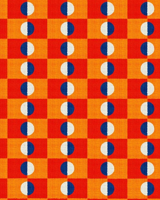 Modern Checkerboard Area Rug - Image 2