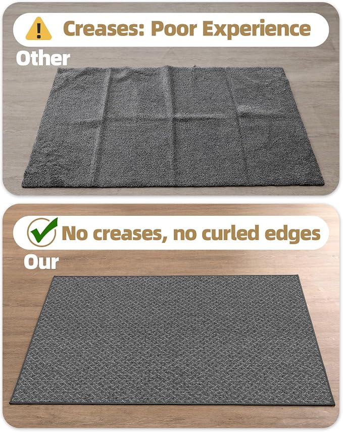 Color&Geometry Ultra Thin Indoor Door Mat Non Slip Rubber Backed Dirt Trapper - Image 5