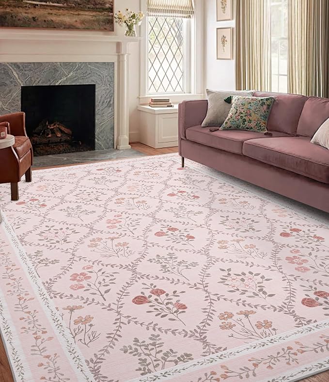 YIHOUSE 8x10 Washable Rug for Living Room, Girls Dorm by YIHOUSE