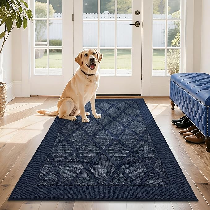 COSY HOMEER Non-Slip Door Mat 36"x60", Entryway Rugs Low Profile Absorbent Dirt by COSYHOMEER