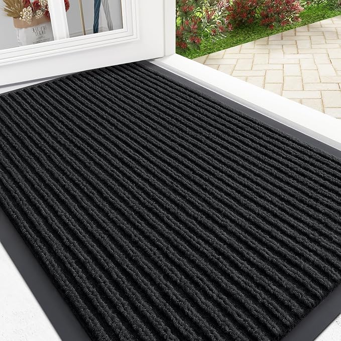 OLANLY Front Door Mat Indoor Outdoor Entrance, Waterproof Heavy Duty Doormat by OLANLY