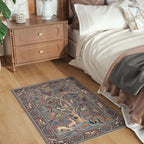 Rugcomf Indoor Door Mat 2x3 Rug Vibrant Tree of Life-Patterned Vintage Machine - Image 4
