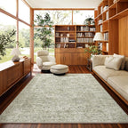 6x9 Washable Rug Vintage Fade Resistant Boho Distressed Non-Slip Indoor Large by NoiFamo
