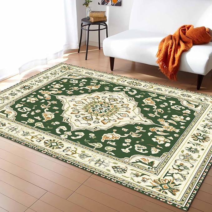 Green Bohemian Rectangular Area Rugs - Image 2