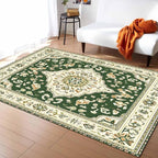 Green Bohemian Rectangular Area Rugs - Image 2