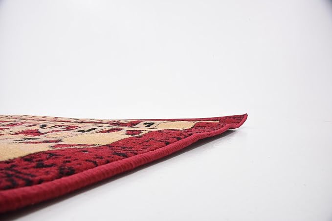Unique Loom Taftan Collection Border Geometric Tribal Inspired Design Area Rug - Image 15