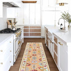 Fame Living Orange Oushak Rug, Modern Rugs, Small Throw, Accent Area Rug - Image 2