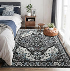 Beglad Area Rugs 4x6 for Living Room, Washable Vintage Rugs -Low Pile Soft - Image 2