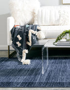 Rugs.com Angelica Collection Rug – 10' x 13' Navy Blue Medium Rug Perfect - Image 5