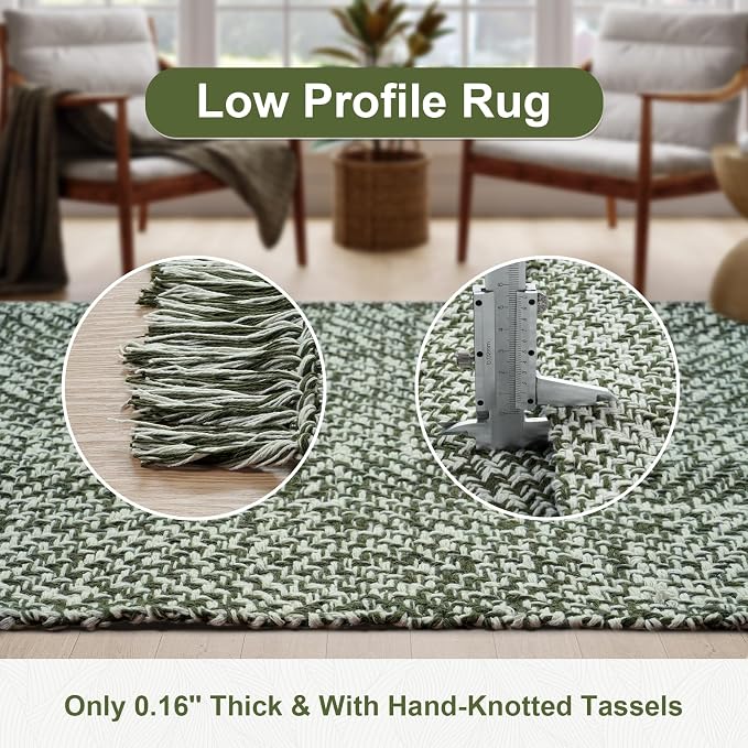 Collive Long Carpet Runners for Hallway 2x8ft, Washable Low Profile Front - Image 9