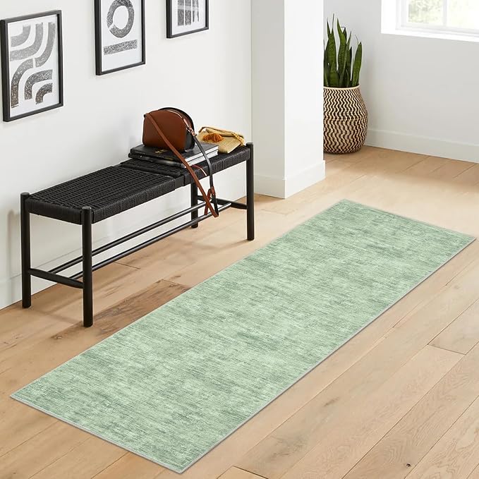 RUGSREAL 2x6 Runner Rug Washable Kitchen Runner Rug Modern Abstract Area Rug - Image 2