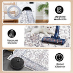 Area Rug 5x7, Washable Faux Wool Throw Rugs - Image 4