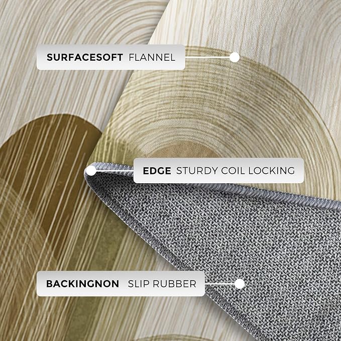 Abstract Geometry Rugs for Home Decor, 8x10 ft, Minimalist Geo Arched Area Rugs - Image 7