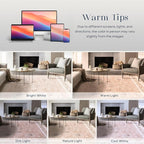 Phantoscope Washable Area Rug 5'x7' Non-Slip, Vintage Neutral Rugs - Image 7