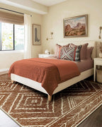Area Rug 10x14 Rug Machine Washable Non-Slip Low Pile Print Pattern Western Rug - Image 9