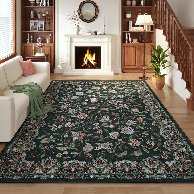Rugcomf Vintage Paisley Rugs for Living Room 5'x7' - Image 2