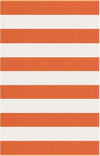 KOZYFLY Striped Rug 27.5x43 Inches Orange and White Halloween Fall Front Door - Image 8