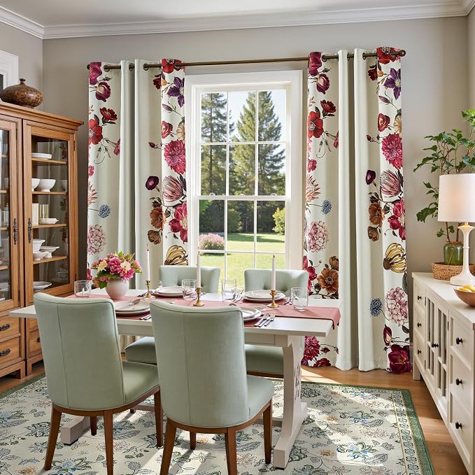 jinchan Elora 8x10 Floral Rug for Living Room Washable Bedroom Rug Vintage - Image 5
