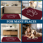 OLANLY Dog Door Mat for Muddy Paws 40x32, Paw Print Design, Absorbs Moisture - Image 8