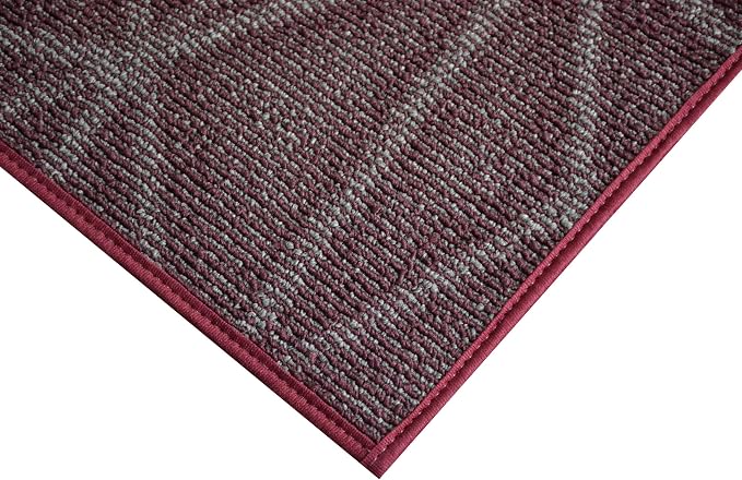 Furnish my Place Geometrical Pattern Indoor/Outdoor Refine Burgundy Abstract - Image 9