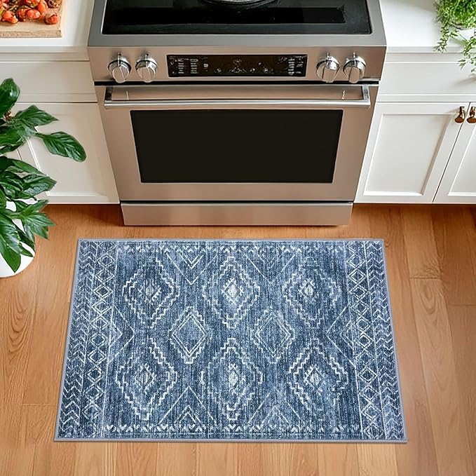 KILOCOCO Small Rug 2'x3' Entryway Rug Door Mat Indoor Soft Non Slip Printed - Image 2