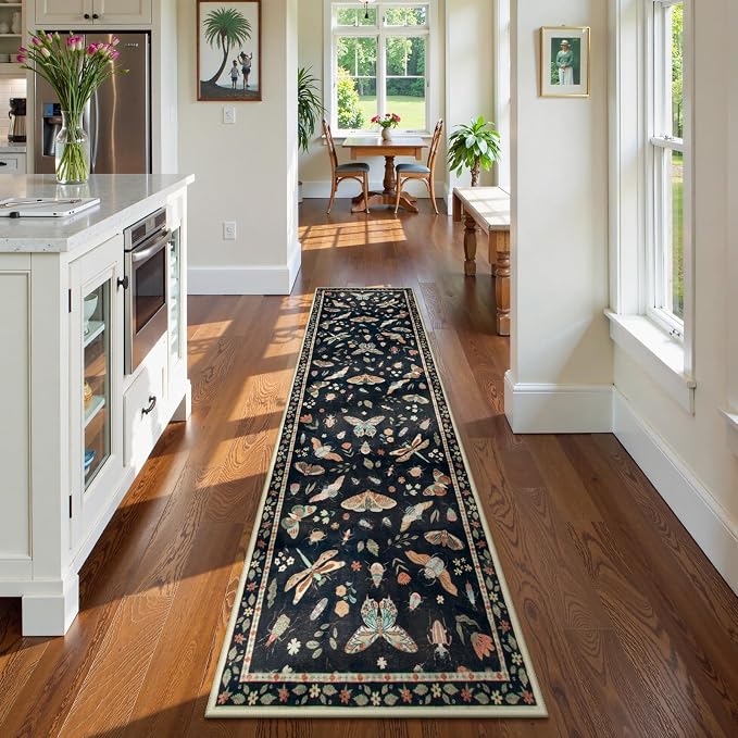 Lahome Insect Hallway Runner Rug, Soft Laundry Room Rug Non-Slip Long Carpet - Image 2