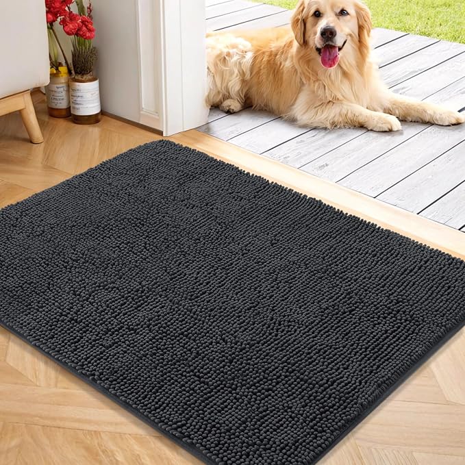 OLANLY Dog Door Mat for Muddy Paws 40x32, Absorbs Moisture and Dirt, Absorbent by OLANLY