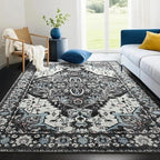Beglad Area Rugs 5x7 for Living Room, Washable Vintage Rugs -Low Pile Soft by Beglad
