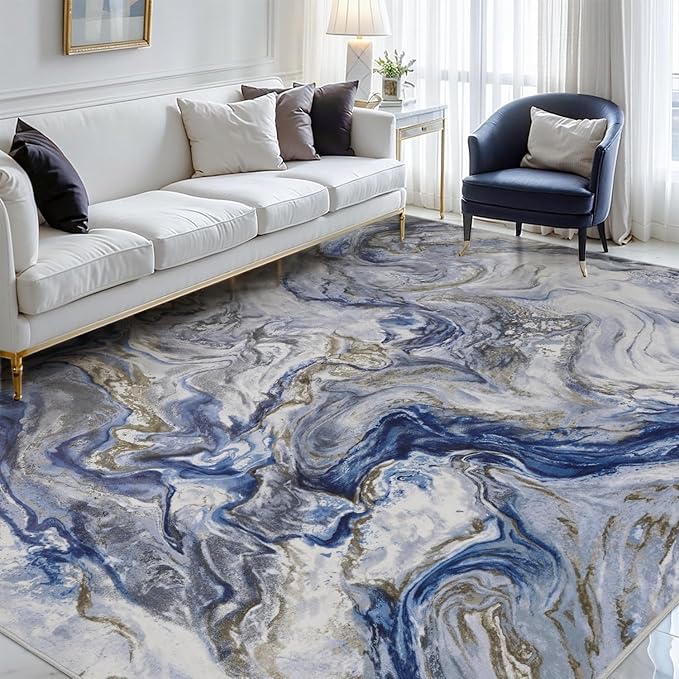 9x12 Area Rugs for Living Room, Modern Abstract Rug for Bedroom, Contemporary by PADOOR