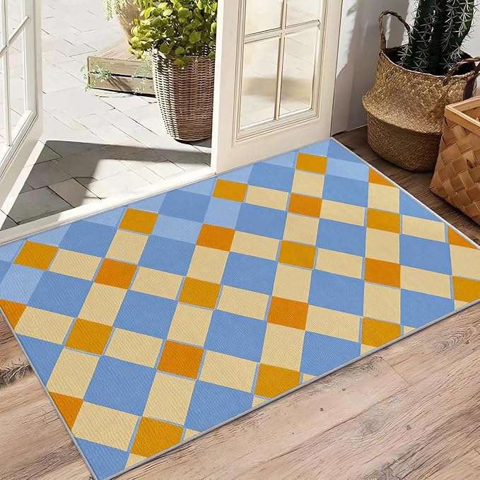 Checkerboard Large Area Rug 8x10 - Image 4
