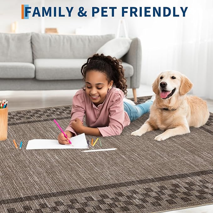 Rug Runners for Hallways 2x8 Washable Kitchen Runner Rug Non Slip Low Pile - Image 3