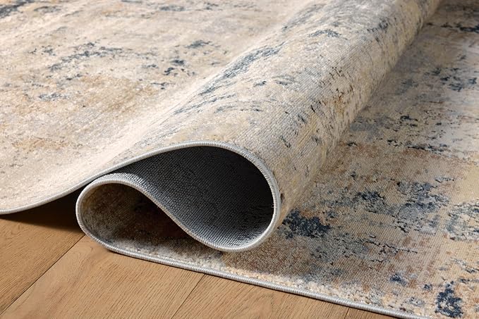 Loloi Teagan Collection TEA-06 Sand/Mist 2'-8" x 10'-6" Runner Rug, Soft - Image 10